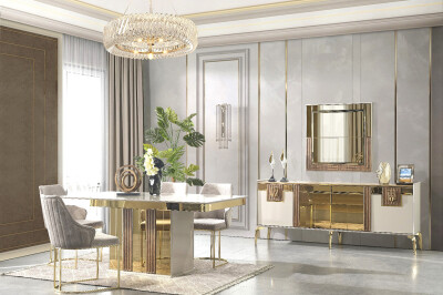 Gold Yemek Odası Takımı - 