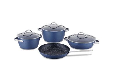 KORKMAZ A2891 AZURA 7 PARÇA TENCERE SETİ - KORKMAZ